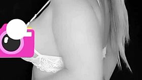 Blonde big ass amateur dancing hard on big cock