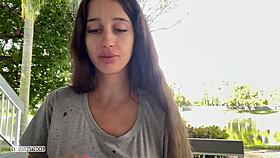 He Shoots His Cum On My Face In The Backyard