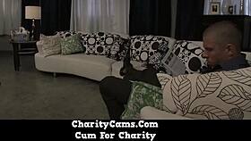 Charity cams hot babe rides big dick and shares with milf friend?