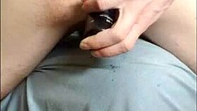 Young Twink Feels Intense Pleasure With Shampoo Bottle