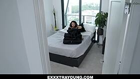 Ella Cruz shoves cock deep in throat then gets fucked in pussy