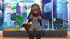 In Robolife2 Nova Duty episode 2, the android girl uses anal drill sextoy to orgasm