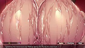 elis route oiled up old man's big cock in hentai