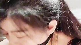 extreme deepthroat with saliva strings and tears