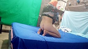 My horny stepmom calls me over for some hot doggystyle sex with her wet pussy 😏