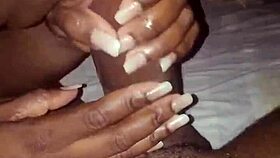 this slut is sucking my big black cock so ohso good with deepthroat action