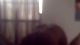 she's getting fucked with a creampie