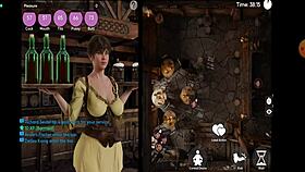 Perverted waitress shows off big tits and ass tonight 😈