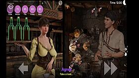 Perverted waitress shows off big tits and ass tonight 😈