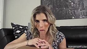 milf catches step crony cory chase with father