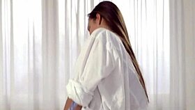 Large wang enters teen holes roughly.