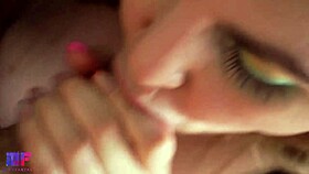 gentle blowjob from young teen couple