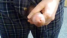 Open Fly Penis Play 2: Detailed Cock Exposure and Teasing Actions.