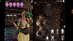 Perverted waitress shows off big tits and ass tonight 😈