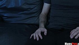 Caring Stepson Receives Head from Gorgeous Blonde Stepmommy