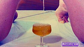 She loves pissing in glasses!