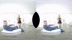 lena nitros feels intense pleasure in vr office sex.