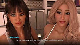 Racheal is having fingering fun, but it gets interrupted!