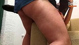 Husband shares wife in threesome with friend