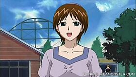 uhh, bdsm dildo play with anime maid gettin banged hard