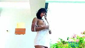 tobie teen rubbing and fingering her pussy in a simple scene