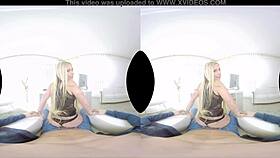lena nitros feels intense pleasure in vr office sex.