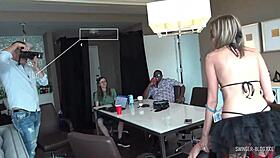 Lesbian Swingers Tease With Strap-On Fucking And Pussy Licking In Foursome