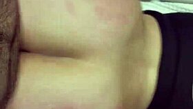 Huge Portuguese ass bent over, clothes ripped, spanked and fucked