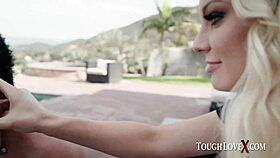 Toughlovex BTS: Busty Blonde Kenzie Taylor Licks Monster Cock in Heels?