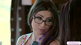 i, petite teen stepdaughter, facesitted busty stepmom, sucked shaved pussy. oops!