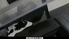 Stepsister lets bigbro feel her inside!