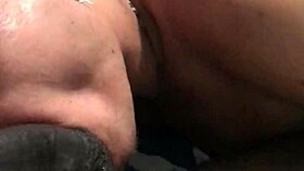 My neighbor convinced me to give a blowjob to his big black cock