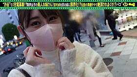 Young Japanese babe gives blowjob and gets hardcore cumshot in homemade video.