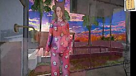 my new family plays a game together