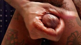 hallelujah johnson jerking his big black monster cock close up solo