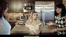 The stepmom is helping her stepdaughters Jessica Ryan, Leda Lotharia, and Coco Lovelock with some issues