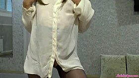 Passionate blowjob closeup leads to cum in mouth, he moans