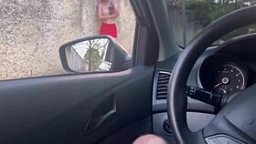 i ask that hot woman for info while she masturbates outdoors