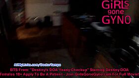 Nonnude BTS of Destiny and friends in gyno exams