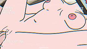 TV woman and cameraman sex animation in the toilet