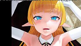Elf gets her ass filled with cum in hentai animation