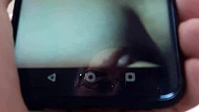 i spyed on my wife as she gived me a handyshow, feelin so naughty and excited