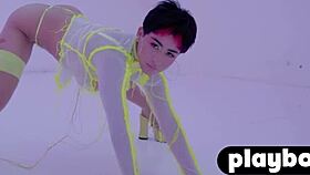 amazing latina teen 18+ mia valentine shows hot big ass during posing action