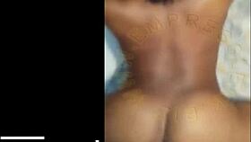 African Ebony Girl Bent Over For Doggy Drilling With Big Cock