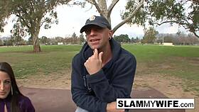 athletic brunette takes it hard, wanna watch?