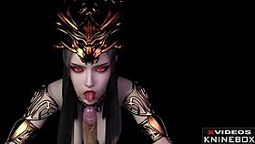 i love this 3d anime medusa from doupo cangqiong