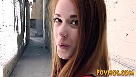 Watch this redheaded teen 18+ squirt in POV while riding that cock hard in HD,
