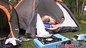 Young Gay Euro Barebacked Outdoors By Slutty Boyfriend!