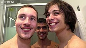 hey, check out this wild gay orgy with lots of cum everywhere!