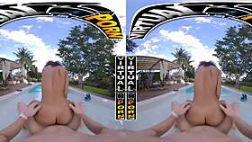 Virtual Porn - Skyla Suns Outdoor Fuck By The Pool Pov Vr!
